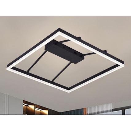 LED Stlmiteľný prisadený luster LED/55W/230V 3000-6500K + diaľkové ovládanie