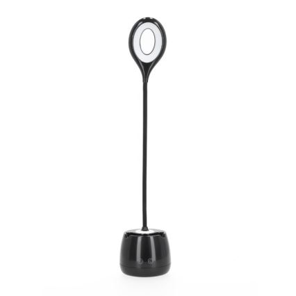 LED Stmievateľná flexibilná nabíjacia stolná lampa LUSIA LED/5W/5V 3000/4000K 1200 mAh čierna