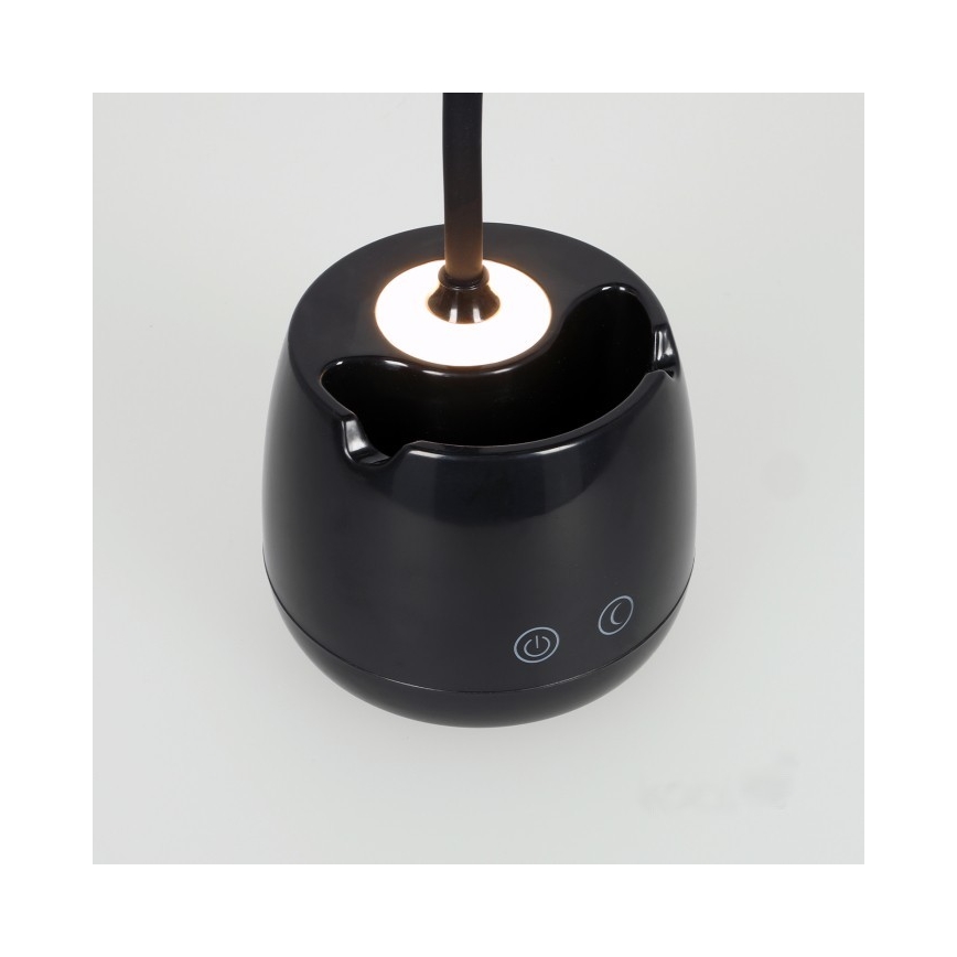 LED Stmievateľná flexibilná nabíjacia stolná lampa LUSIA LED/5W/5V 3000/4000K 1200 mAh čierna
