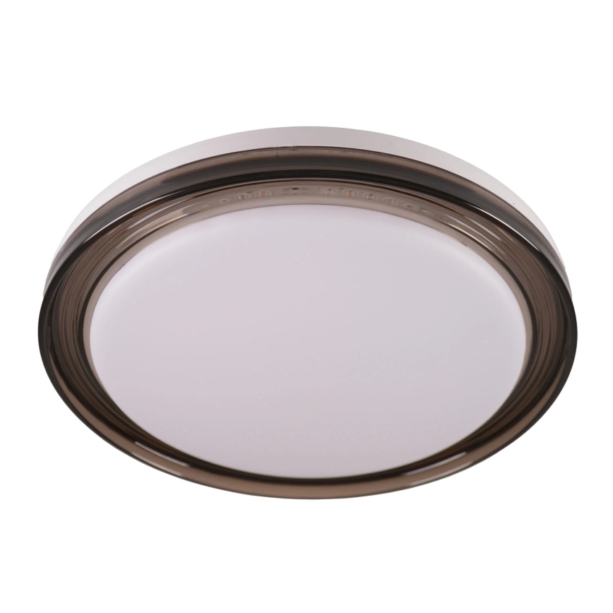 LED Stmievateľné kúpeľňové stropné svietidlo HALINA LED/48W/230V 3000-6000K pr. 38 cm IP44 čierna + diaľkové ovládanie