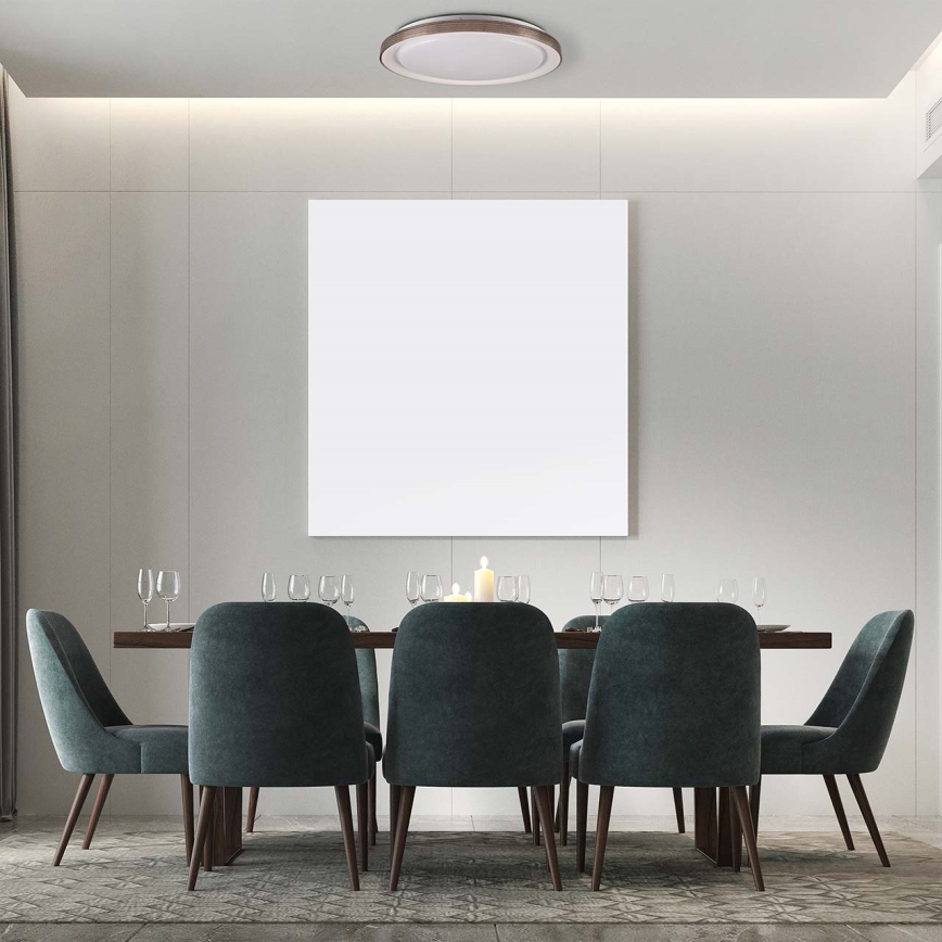 LED Stmievateľné kúpeľňové stropné svietidlo GRAŻYNA LED/72W/230V 3000-6000K pr. 51 cm IP44 šedá + diaľkové ovládanie