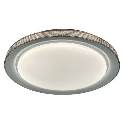 LED Stmievateľné kúpeľňové stropné svietidlo GRAŻYNA LED/72W/230V 3000-6000K pr. 51 cm IP44 šedá + diaľkové ovládanie