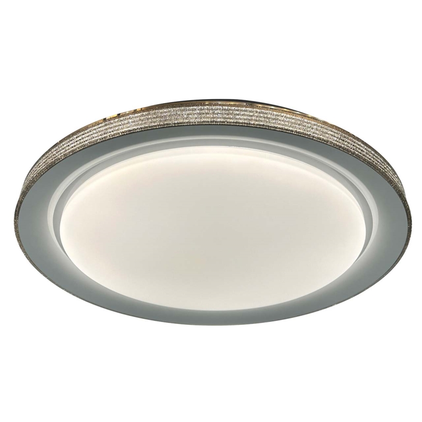LED Stmievateľné kúpeľňové stropné svietidlo GRAŻYNA LED/72W/230V 3000-6000K pr. 51 cm IP44 šedá + diaľkové ovládanie