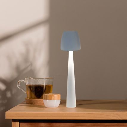 LED Stmievateľná nabíjacia dotyková stolná lampa LED/3W/5V 3000-6000K 1800 mAh biela