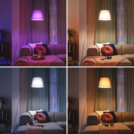 LED RGB stmievateľná žiarovka Philips SMART P45 E14/4,9W/230V 2200-6500K CRI 90