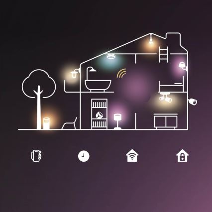 LED RGB stmievateľná žiarovka Philips SMART P45 E14/4,9W/230V 2200-6500K CRI 90