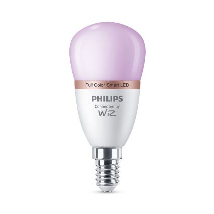 LED RGB stmievateľná žiarovka Philips SMART P45 E14/4,9W/230V 2200-6500K CRI 90