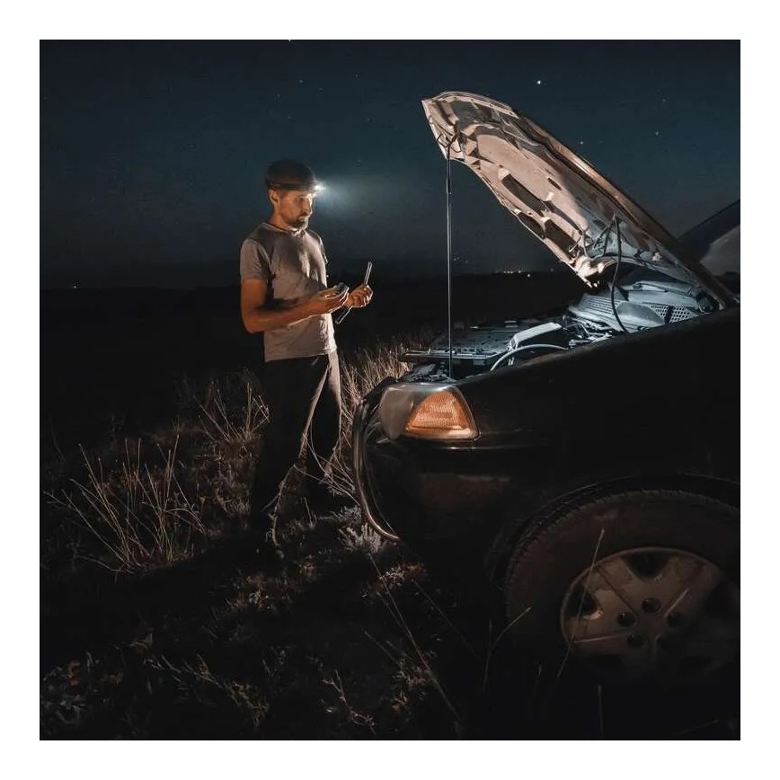 LED Stmievateľná čelovka so senzorom GP DISCOVERY CHW54 LED/3xAAA IPX5