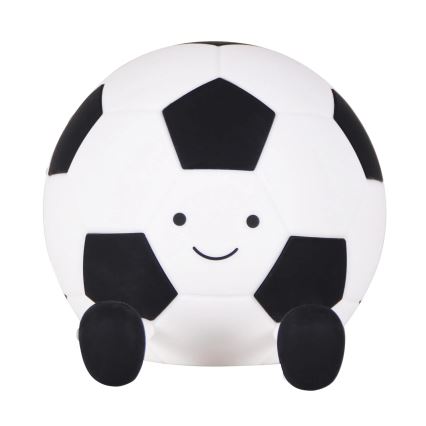 LED Stmievateľná detská dotyková lampa FOOTBALL LED/2W/5V USB 1200 mAh biela/čierna