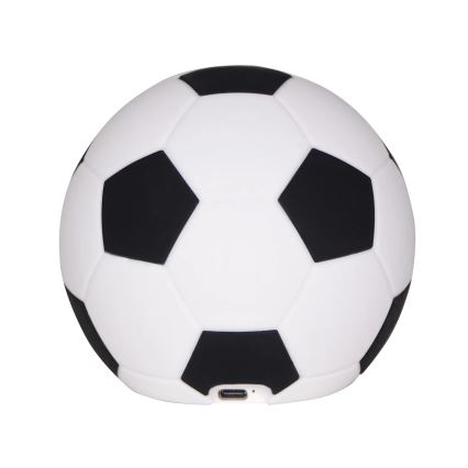 LED Stmievateľná detská dotyková lampa FOOTBALL LED/2W/5V USB 1200 mAh biela/čierna