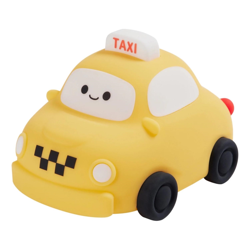 LED Stmievateľná detská dotyková lampa TAXI LED/1W/5V USB 1200 mAh taxi žltá