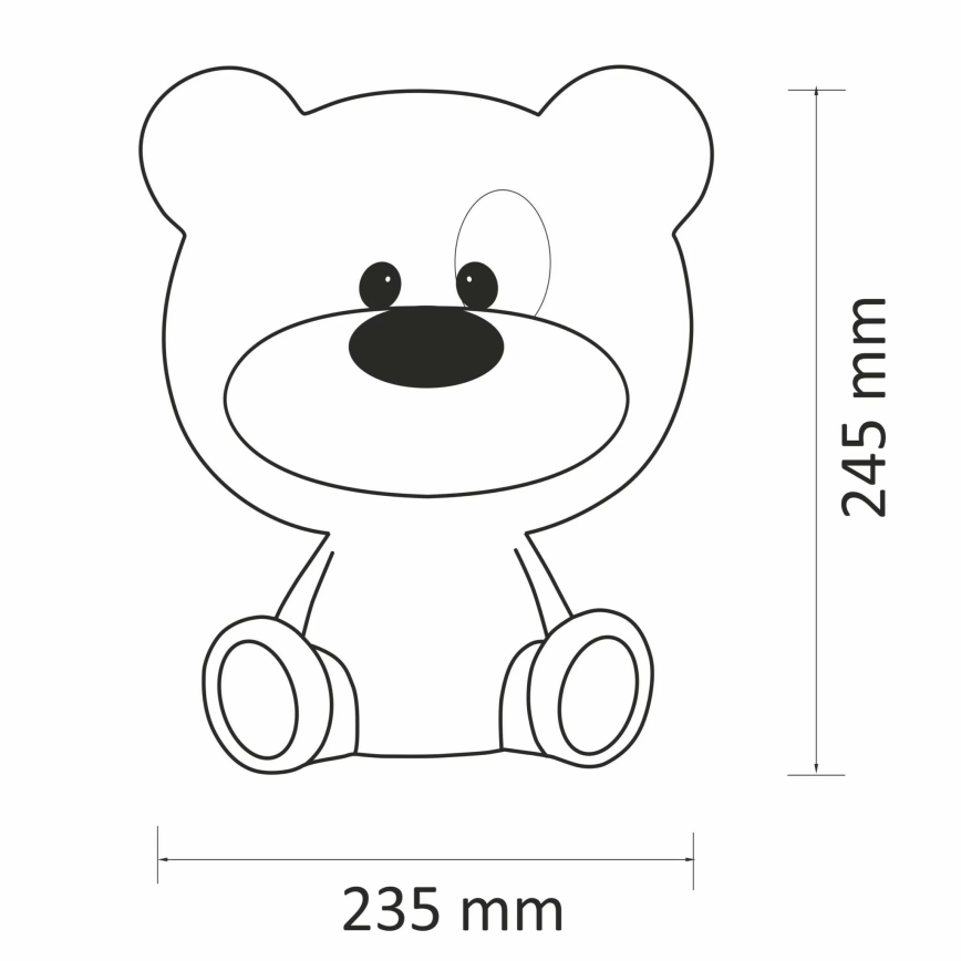 LED Stmievateľná detská nočná lampička BIBI 2,5W/230V