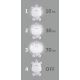 LED Stmievateľná detská nočná lampička  LED/2,5W/230V hroch šedý