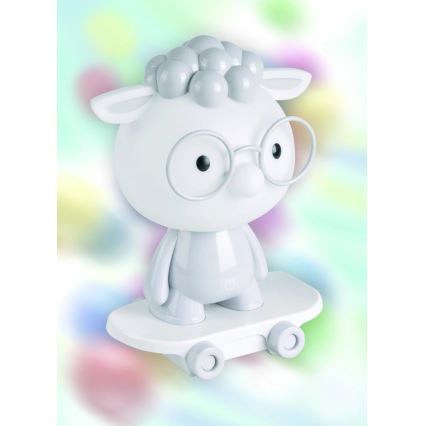 LED Stmievateľná detská nočná lampička LED/2,5W/230V ovca šedá