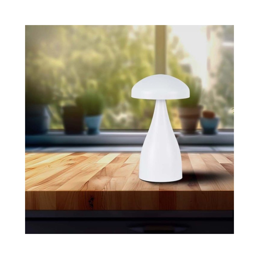 LED Stmievateľná dobíjacia dotyková stolná lampa LED/1W/5V 3000-6000K 1800 mAh biela
