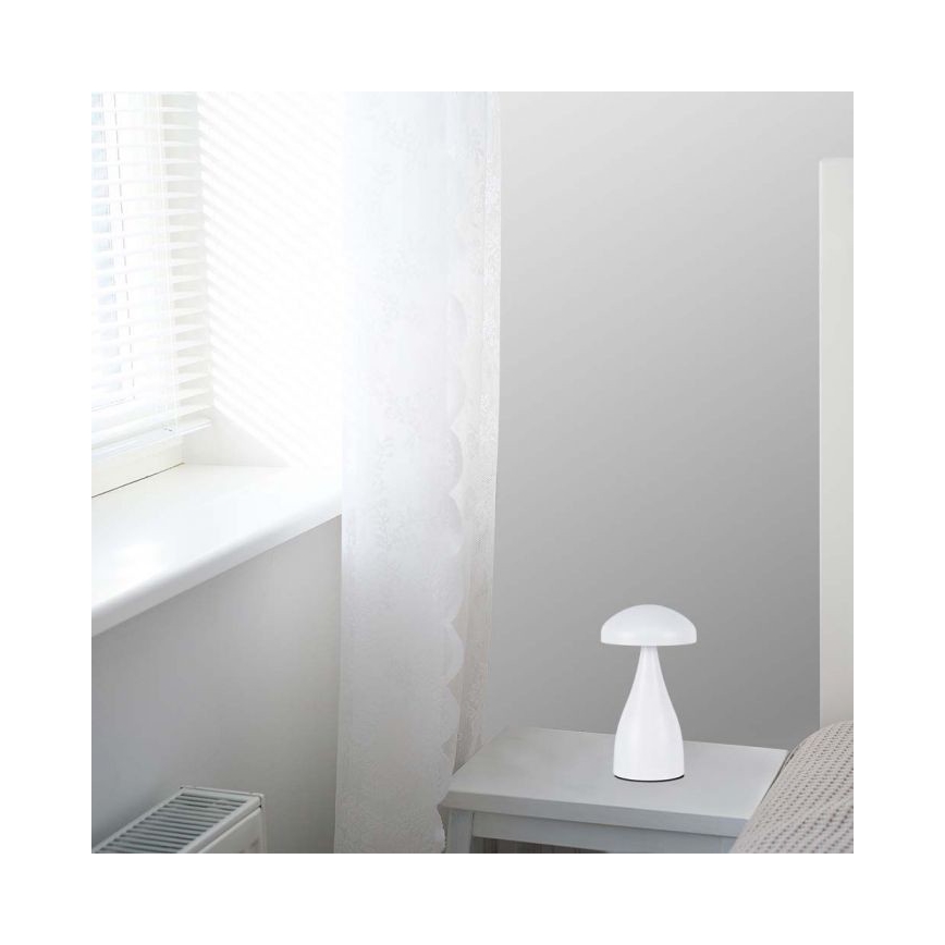 LED Stmievateľná dobíjacia dotyková stolná lampa LED/1W/5V 3000-6000K 1800 mAh biela