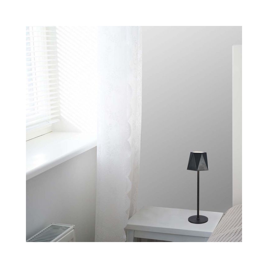 LED Stmievateľná dobíjacia dotyková stolná lampa LED/4W/5V 3000-6000K 1800 mAh čierna