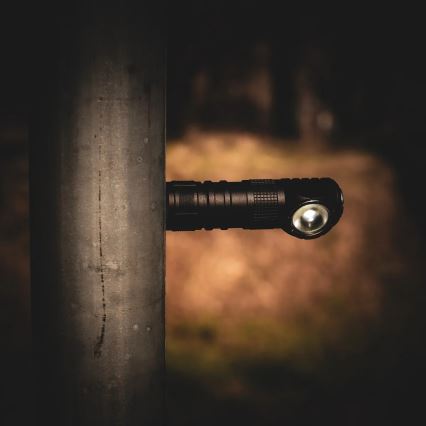 LED stmievateľná nabíjateľná čelovka s červeným svetlom 3v1 LED/10W/5V IP66 500 lm 800 mAh