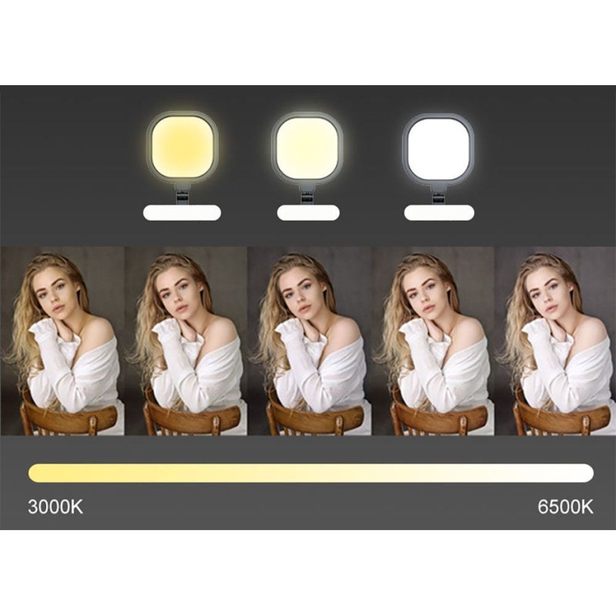 LED Stmievateľná dotyková flexibilná stolná lampa LED/15W/230V 3000-6500K CRI 96 čierna