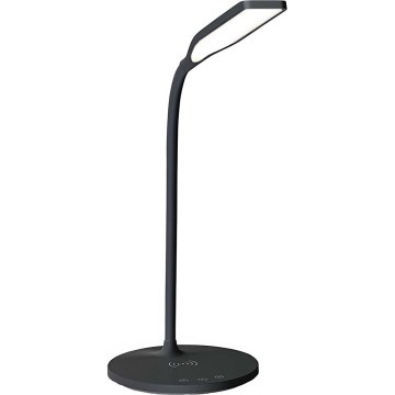 LED Stmievateľná dotyková flexibilná stolná lampa s 15W bezdrôtovým nabíjaním Qi LED/5,5W/230V 2700-6500K čierna