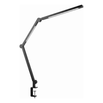 LED stmievateľná dotyková flexibilná stolná lampa s klipom LED/12W/230V 3000/4000/6000K čierna