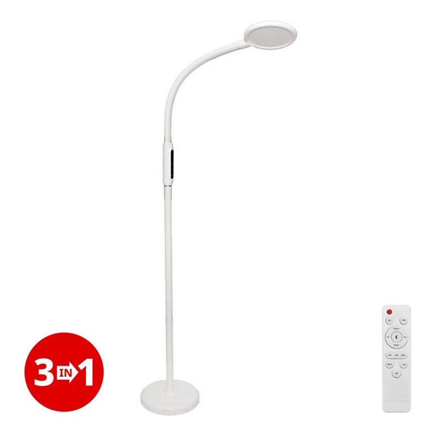 LED Stmievateľná dotyková lampa 3v1 LED/12W/230V biela CRI 90 + diaľkové ovládanie