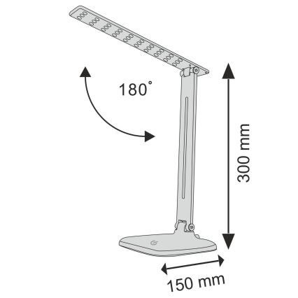 LED Stmievateľná dotyková stolná lampa JOWI LED/8W/230V biela