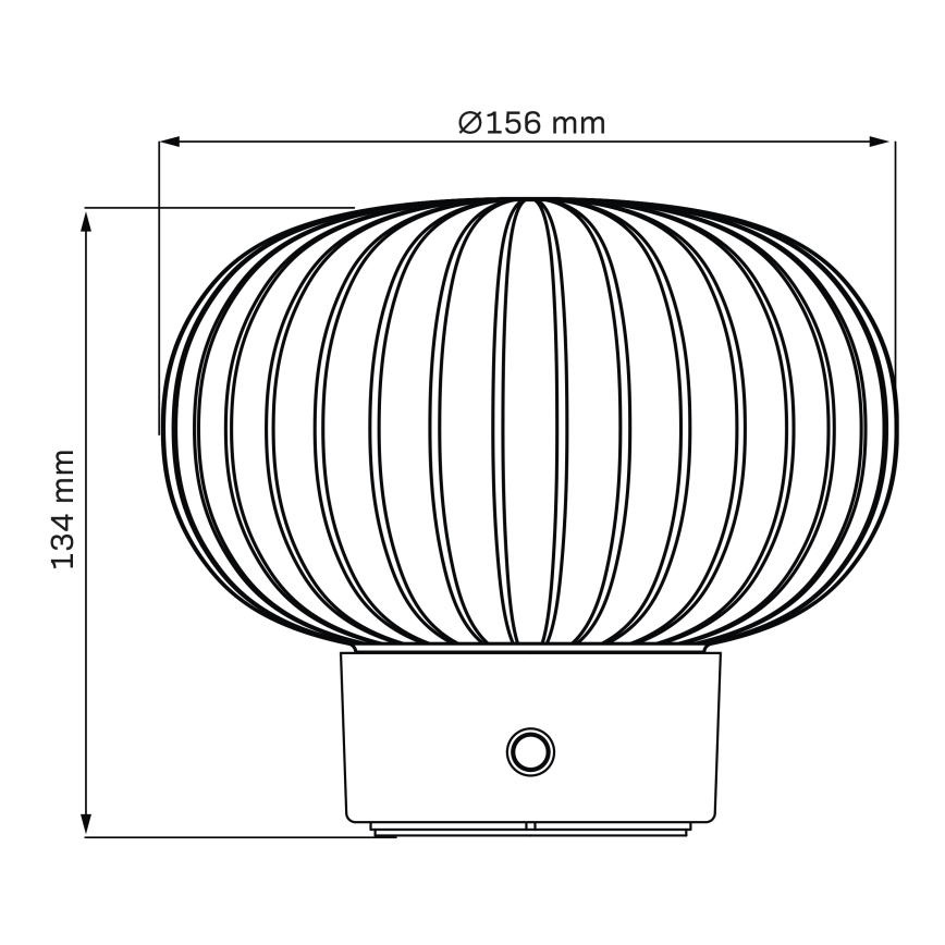 LED Stmievateľná dotyková stolná lampa LATTE LED/1,8W/5V USB 2000 mAh matný chróm/biela