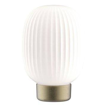 LED Stmievateľná dotyková stolná lampa LATTE LED/1,8W/5V USB 2000 mAh zlatá/biela