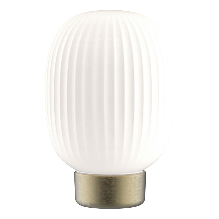 LED Stmievateľná dotyková stolná lampa LATTE LED/1,8W/5V USB 2000 mAh zlatá/biela
