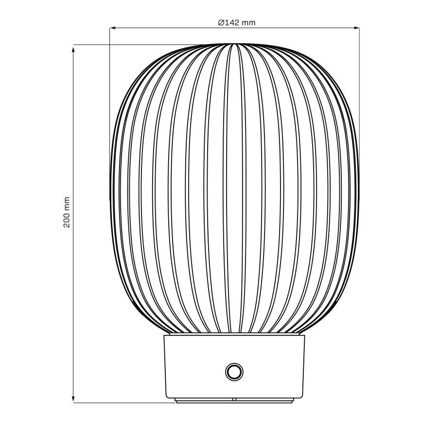 LED Stmievateľná dotyková stolná lampa LATTE LED/1,8W/5V USB 2000 mAh zlatá/biela