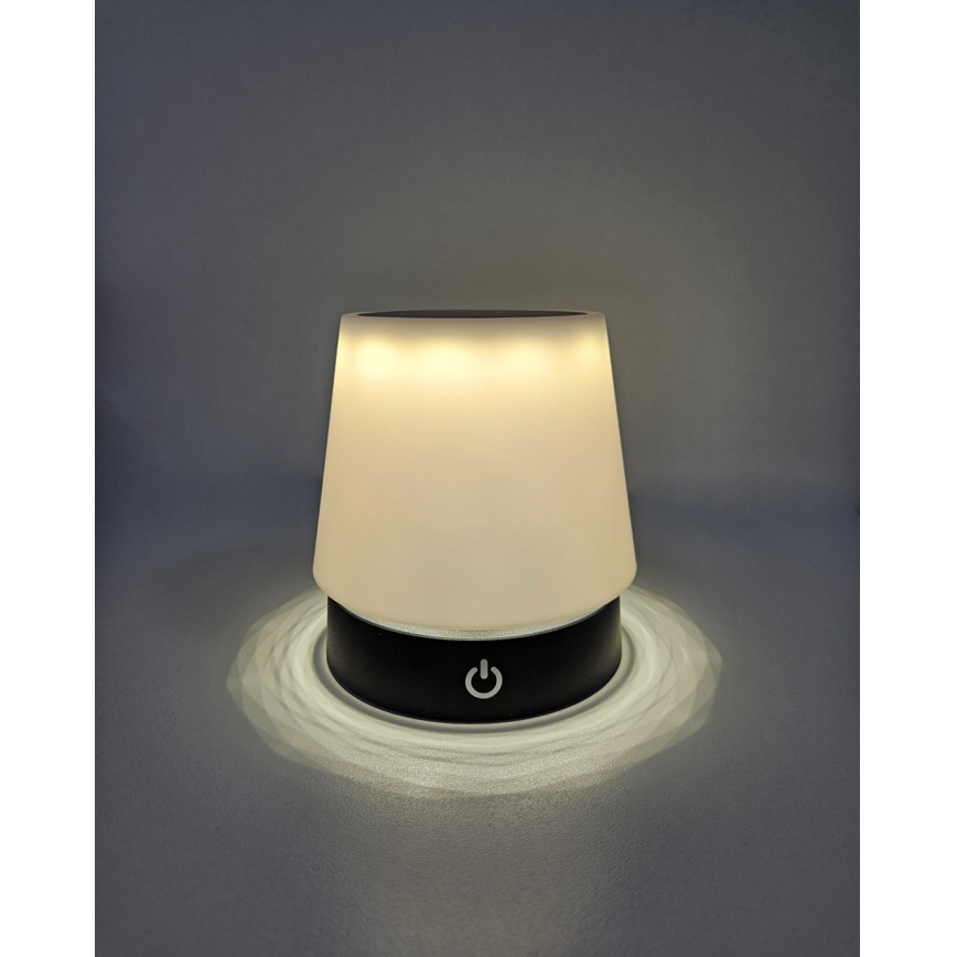 LED Stmievateľná dotyková stolná lampa LED/3W/5V USB 800 mAh biela
