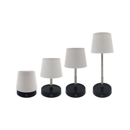 LED Stmievateľná dotyková stolná lampa LED/3W/5V USB 800 mAh biela