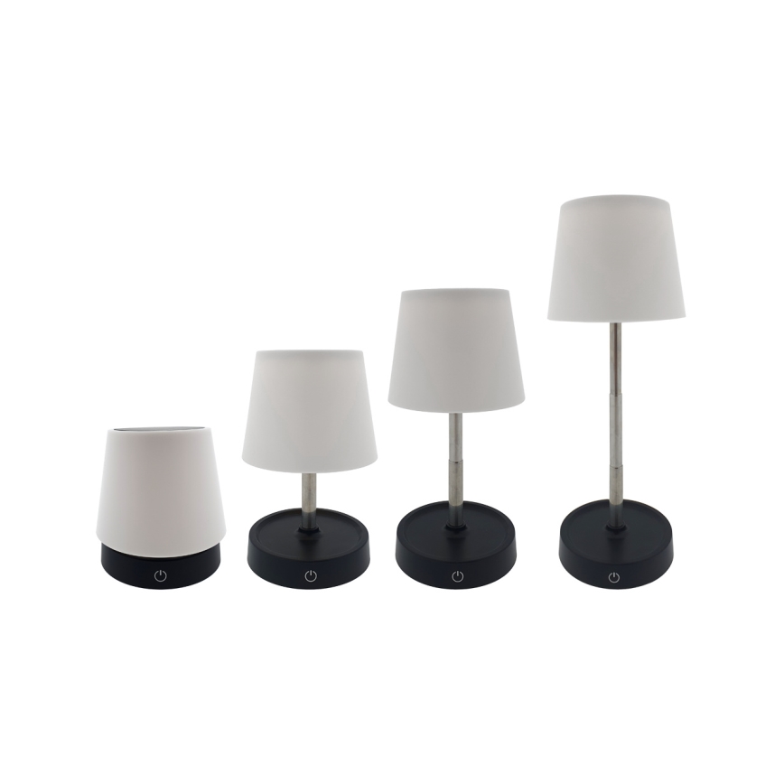 LED Stmievateľná dotyková stolná lampa LED/3W/5V USB 800 mAh biela