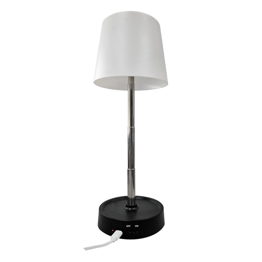 LED Stmievateľná dotyková stolná lampa LED/3W/5V USB 800 mAh biela