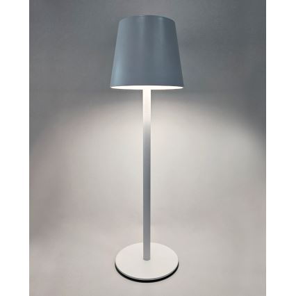 LED Stmievateľná dotyková stolná lampa LED/5W/5V USB 1200 mAh biela
