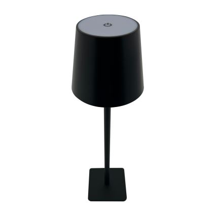 LED Stmievateľná dotyková stolná lampa LED/5W/5V USB 1200 mAh čierna
