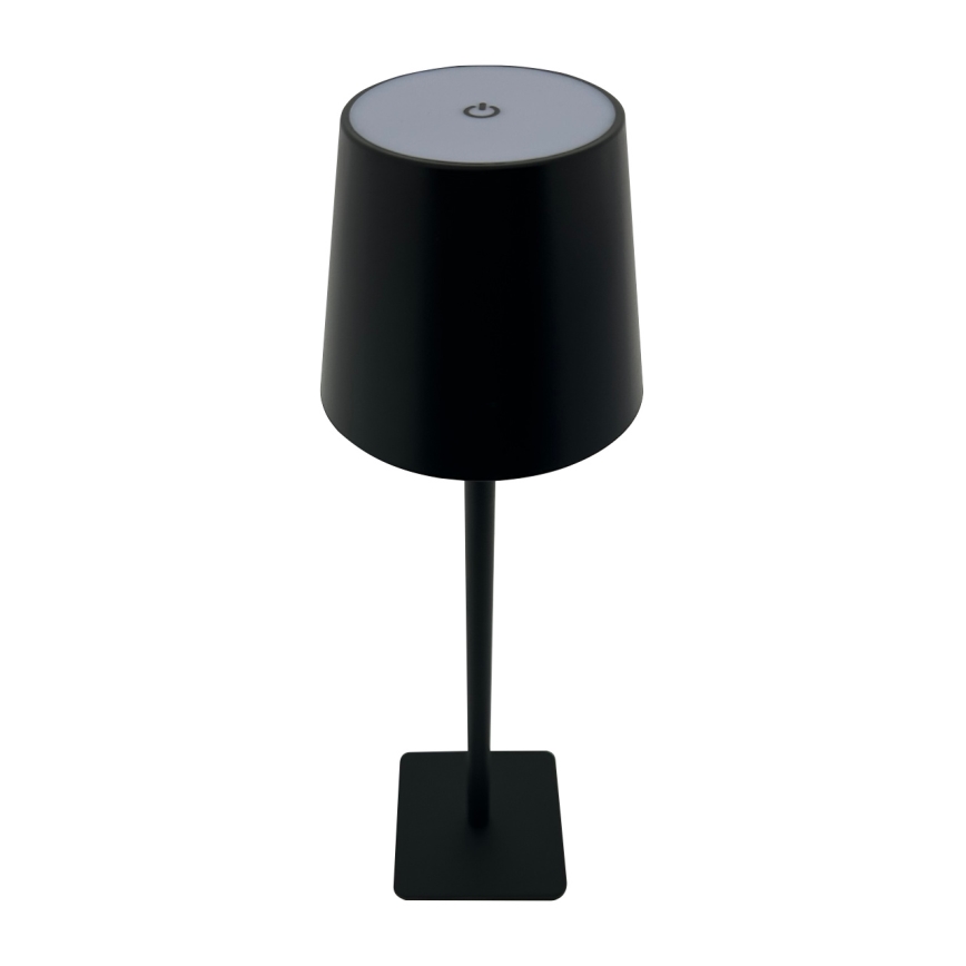 LED Stmievateľná dotyková stolná lampa LED/5W/5V USB 1200 mAh čierna