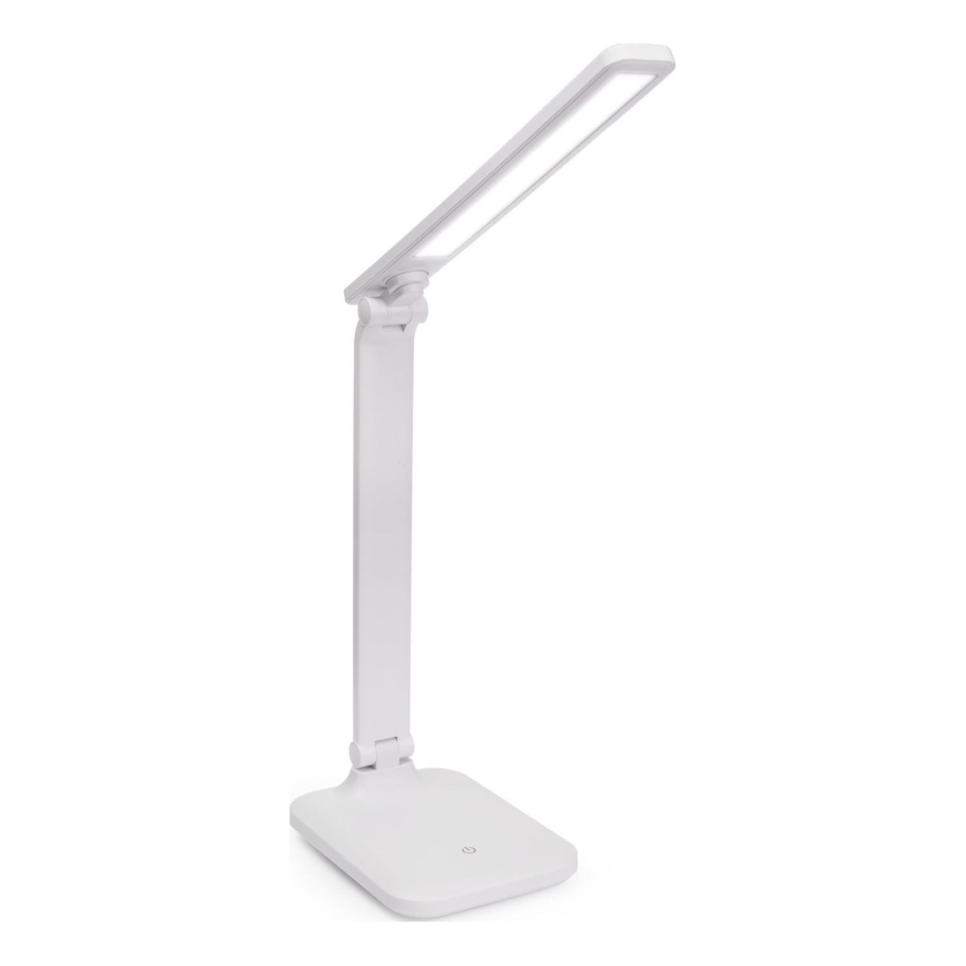 LED stmievateľná dotyková stolná lampa s USB portom REMUS LED/5W/230V biela