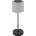 LED stmievateľná dotyková vonkajšia nabíjateľná stolná lampa LED/2W/5V IP44 1200 mAh sivá