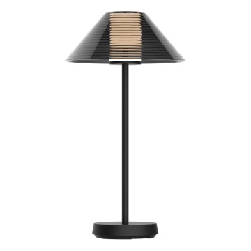 LED Stmievateľná dotyková vonkajšia stolná lampa SERENGETI LED/3,4W/5V USB 3600 mAh IP44 čierna
