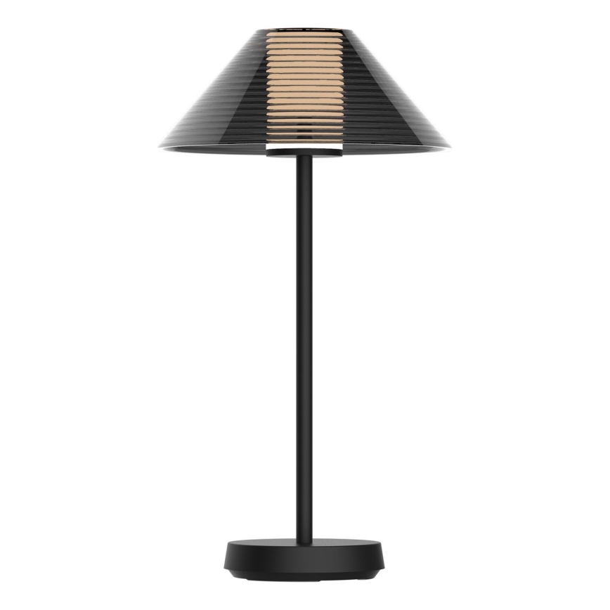 LED Stmievateľná dotyková vonkajšia stolná lampa SERENGETI LED/3,4W/5V USB 3600 mAh IP44 čierna