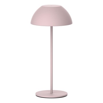 LED Stmievateľná dotyková vonkajšia stolná lampa TANZANIA LED/1,8W/5V USB 1800 mAh IP44 ružová