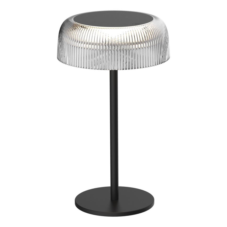 LED Stmievateľná dotyková vonkajšia stolná lampa TRYPOLIS LED/2W/5V USB 1800 mAh IP44 čierna