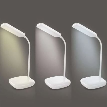 LED Stmievateľná flexibilná stolná lampa LED/12W/230V 3000K/4000K/6500K biela