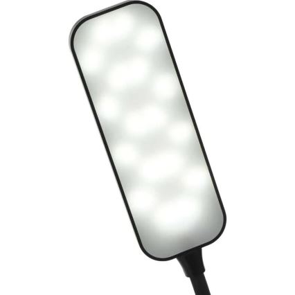 LED Stmievateľná flexibilná stolná lampa LED/12W/230V 3000K/4000K/6500K čierna