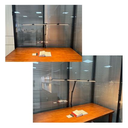 LED Stmievateľná dotyková flexibilná stolná lampa LED/36W/230V 3000-6500K CRI 92 čierna