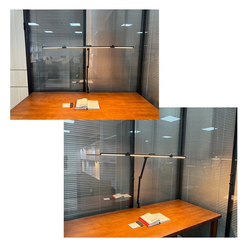 LED Stmievateľná dotyková flexibilná stolná lampa LED/36W/230V 3000-6500K CRI 92 čierna