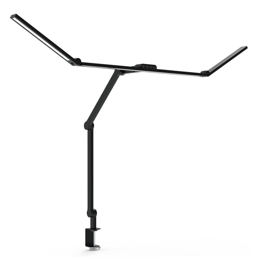 LED Stmievateľná dotyková flexibilná stolná lampa LED/36W/230V 3000-6500K CRI 92 čierna