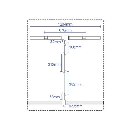 LED Stmievateľná dotyková flexibilná stolná lampa LED/36W/230V 3000-6500K CRI 92 čierna